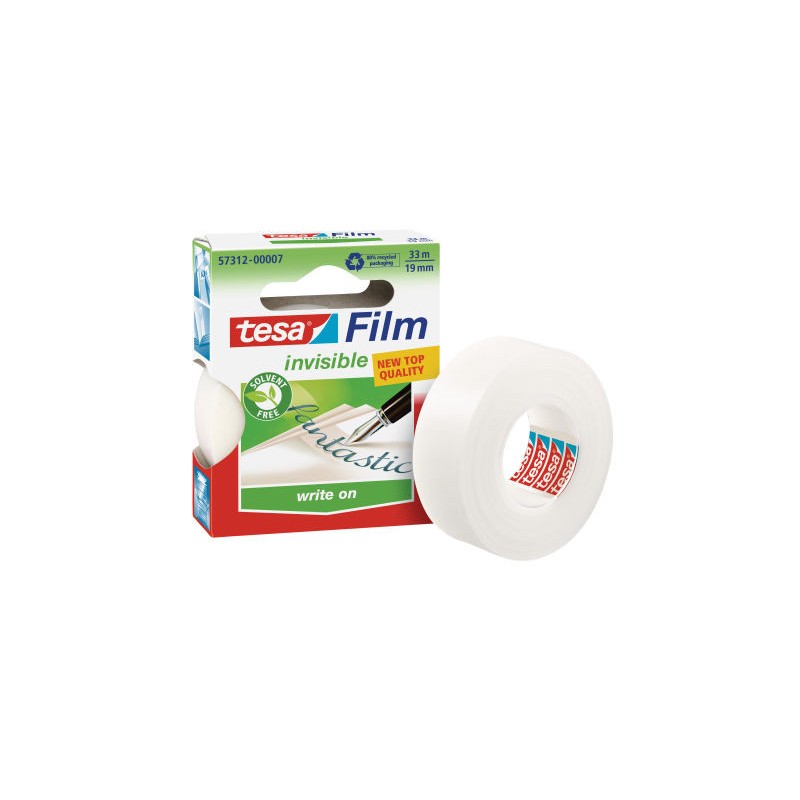 1121-CINTA ADHESIVA ECOLOGICA APTA PARA ESCRITURA 19MM.X33M. TRANSPARENTE TESA 57312-00008-08 1121-CINTA ADHESIVA ECOLOGICA APTA PARA ESCRITURA 19MM.X33M. TRANSPARENTE TESA 57312-00008-08