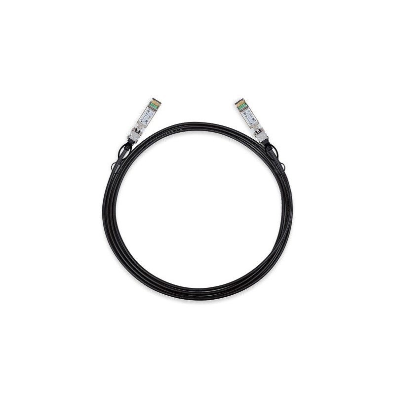 11212-TP-Link TL-SM5220-3M cable de fibra optica SFP+ DAC Negro 11212-TP-Link TL-SM5220-3M cable de fibra optica SFP+ DAC Negro