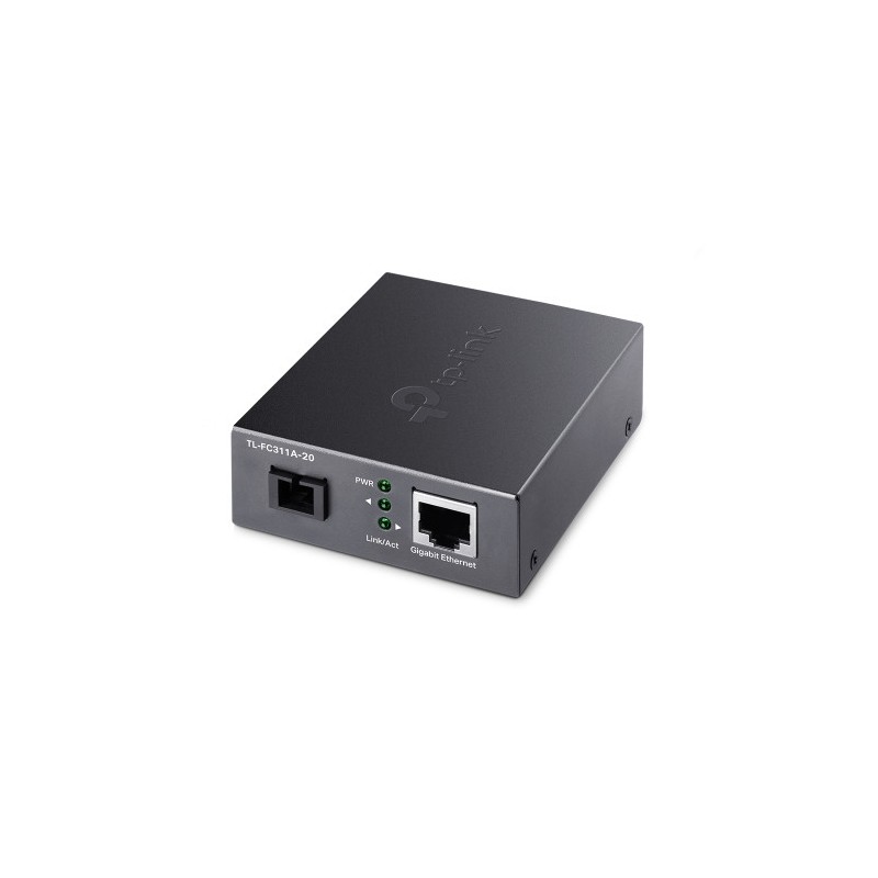 11215-TP-Link TL-FC311A-20 convertidor de medio 1000 Mbit/s 1550 nm Monomodo Negro