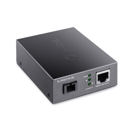 11216-TP-Link TL-FC311A-20 convertidor de medio 1000 Mbit/s 1550 nm Monomodo Negro