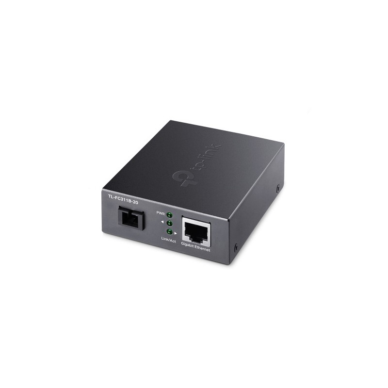 11217-TP-Link TL-FC311B-20 convertidor de medio 1000 Mbit/s 1550 nm Monomodo Negro 11217-TP-Link TL-FC311B-20 convertidor de medio 1000 Mbit/s 1550 nm Monomodo Negro