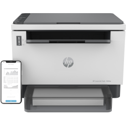 11225-HP LaserJet Impresora multifuncion Tank 1604w, Blanco y negro, Impresora para Empresas, Impresion, copia, escaner,