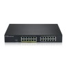 11360-ZYZEL ZYXEL GS1915-24EP, 24-PORT GBE, 12 PORT POE, 130 WATT 802.3AT, RACKMOUNT Y DESKTOP, SIN VENTILADOR, SMART HY