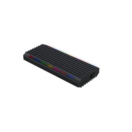 11374-TooQ Shinobi Caja externa para unidad de estado solido (SSD) Negro M.2