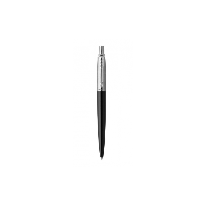 1140-BOLIGRAFO RETRACTIL JOTTER BOND STREET NEGRO CON RIBETE CROMADO PUNTO MEDIO TINTA AZUL PARKER 1953184