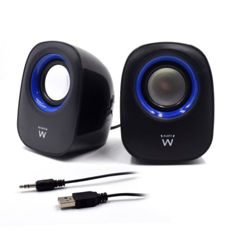 11459-Ewent EW3501 altavoz De 2 vias Negro Alambrico 5 W
