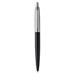 1148-BOLIGRAFO JOTTER XL RICHMOND NEGRO MATE RIBETE DE COLOR CROMO PLUMIN MEDIO TINTA AZUL PARKER 2068358