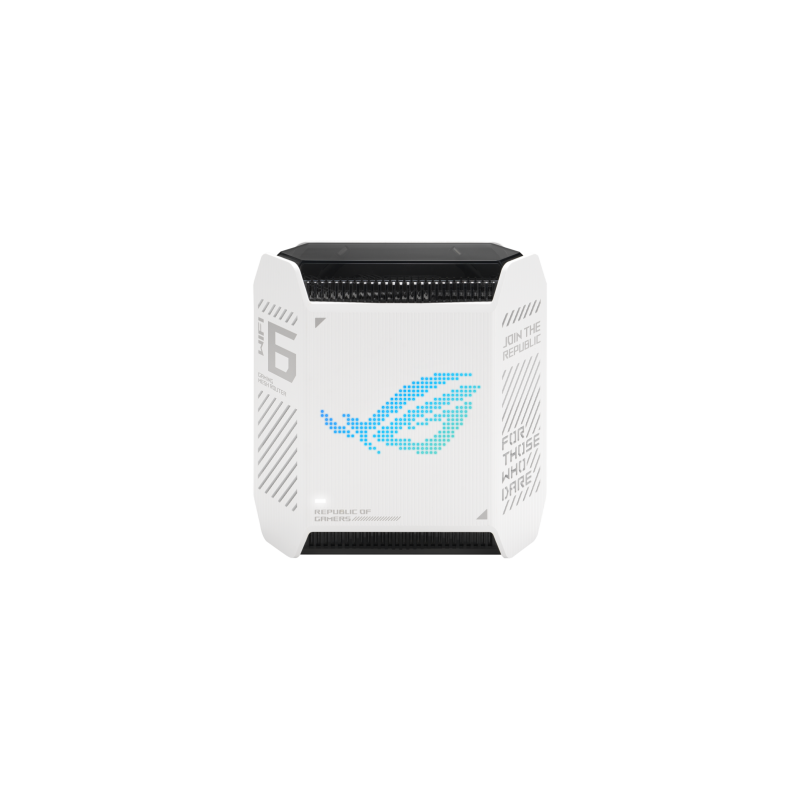 11493-ASUS ROG Rapture GT6 Tribanda (2,4 GHz/5 GHz/5 GHz) Wi-Fi 6 (802.11ax) Blanco 4 Interno 11493-ASUS ROG Rapture GT6 Tribanda (2,4 GHz/5 GHz/5 GHz) Wi-Fi 6 (802.11ax) Blanco 4 Interno