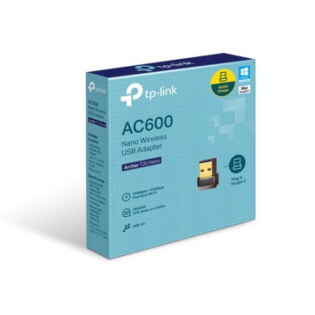 115-ADAPTADOR INALAMBRICO NANO USB TP-LINK DOBLE BANDA AC600