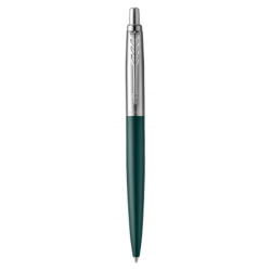 1152-BOLIGRAFO JOTTER XL GREENWICH VERDE MATE RIBETE DE COLOR CROMADO PLUMIN MEDIO TINTA AZUL PARKER 2068511