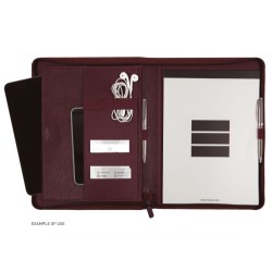 11557-CARPETA CONGRESO PORTADOCUMENTOS CREMALLERA FOCUS A4 BURDEOS FINOCAM 5098074