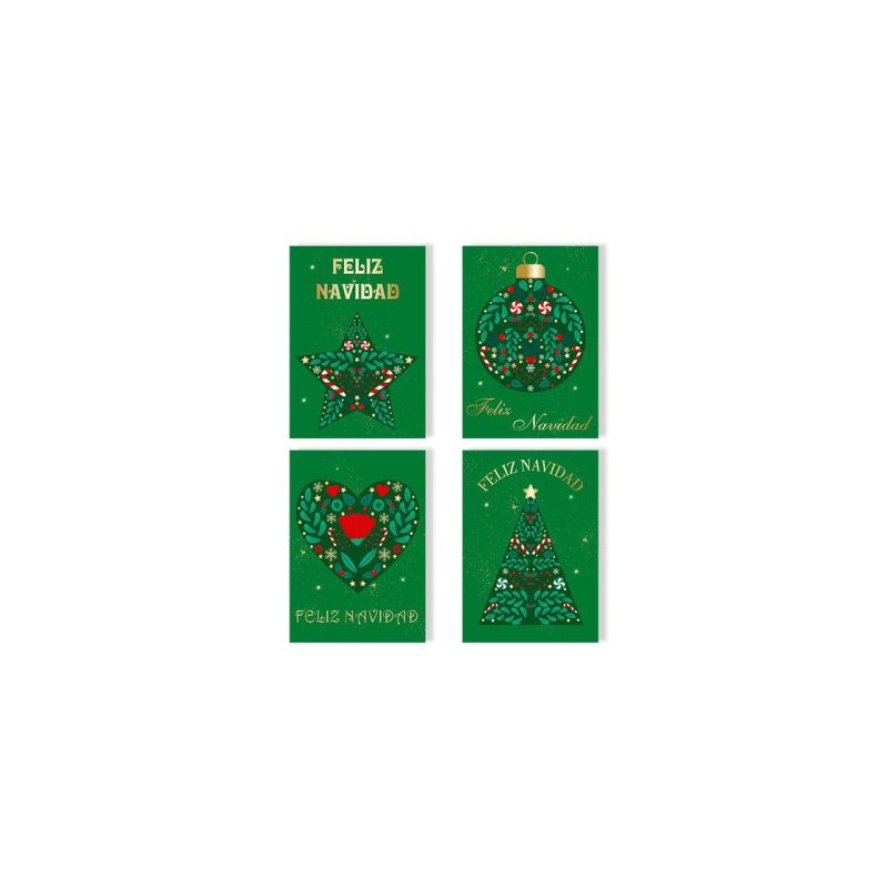 11611-TARJETA FELICITACION NAVIDAD FOIL GREEN/GOLD BISMARK 330895 11611-TARJETA FELICITACION NAVIDAD FOIL GREEN/GOLD BISMARK 330895