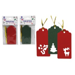 11612-TARJETAS TROQUELADAS NAVIDAD 10 PCS BISMARK 330000