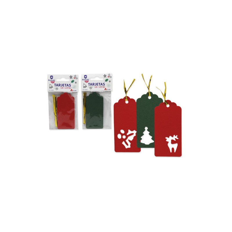11612-TARJETAS TROQUELADAS NAVIDAD 10 PCS BISMARK 330000 11612-TARJETAS TROQUELADAS NAVIDAD 10 PCS BISMARK 330000