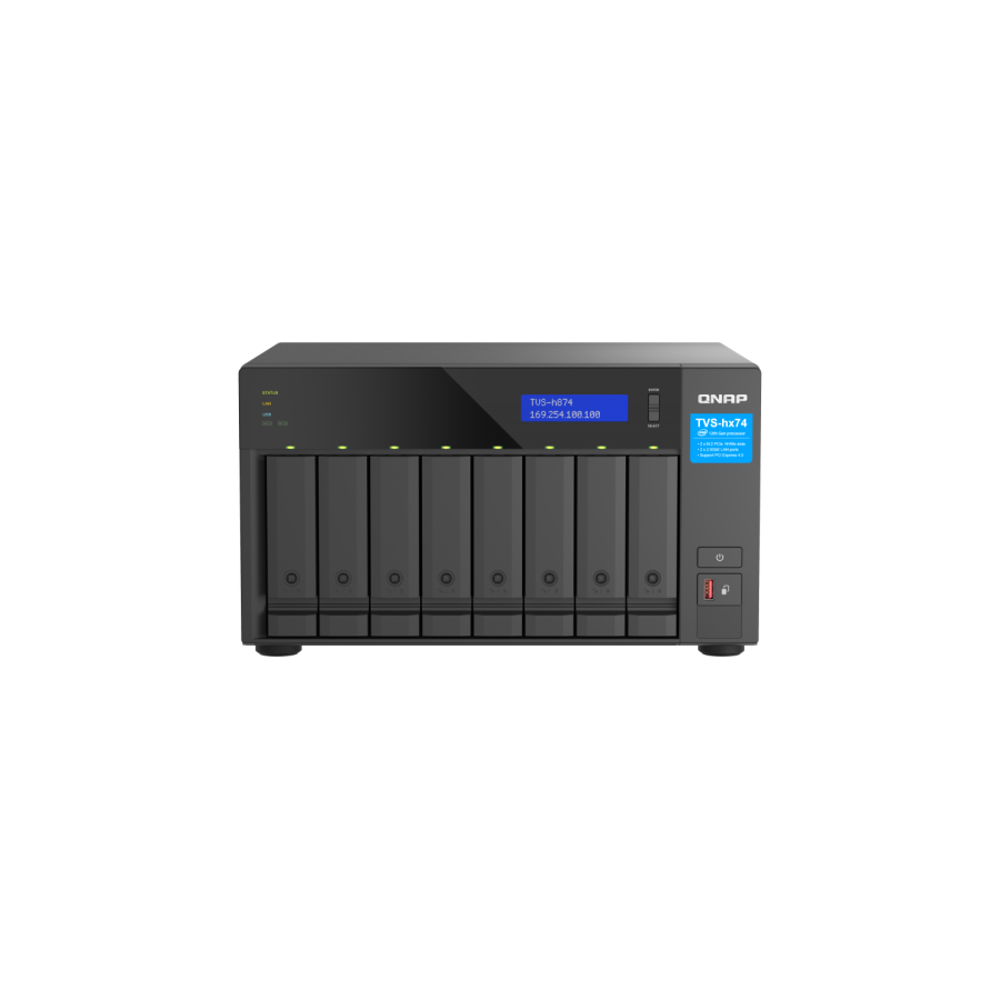 11636-QNAP TVS-h874 NAS Torre Ethernet Negro i5-12400 11636-QNAP TVS-h874 NAS Torre Ethernet Negro i5-12400