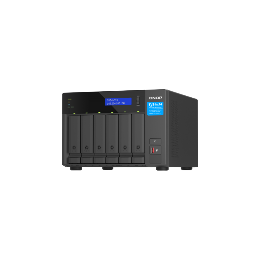 11638-QNAP TVS-H674 NAS Torre Ethernet Negro i5-12400 11638-QNAP TVS-H674 NAS Torre Ethernet Negro i5-12400