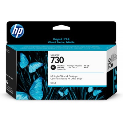 HP Cartucho de tinta DesignJet 730 negro fotografico de 130 ml