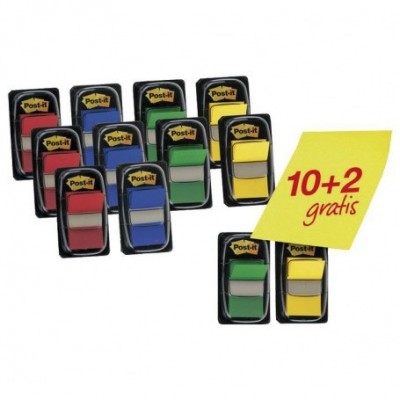 PACK 102 MARCADORES INDEX 254X432MM COLORES SURTIDOS 680P102 POST IT 7000081628