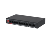 11699-(DH-PFS3010-8ET-96-V2) DAHUA SWITCH HI-POE 2.0 8 PUERTOS + 2 UPLINK RJ45