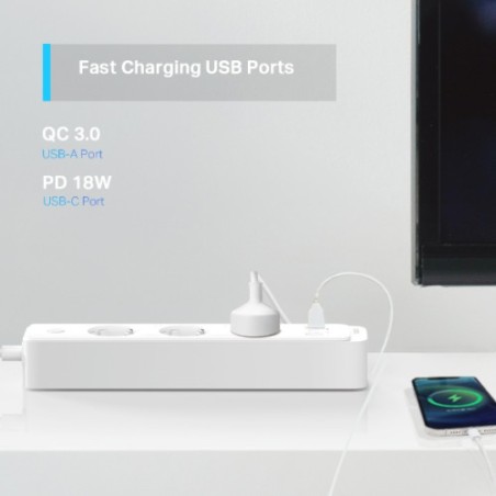 11774-TP-LINK SMART WI-FI POWER STRIP, 3-OUTLETS, HOMEKIT