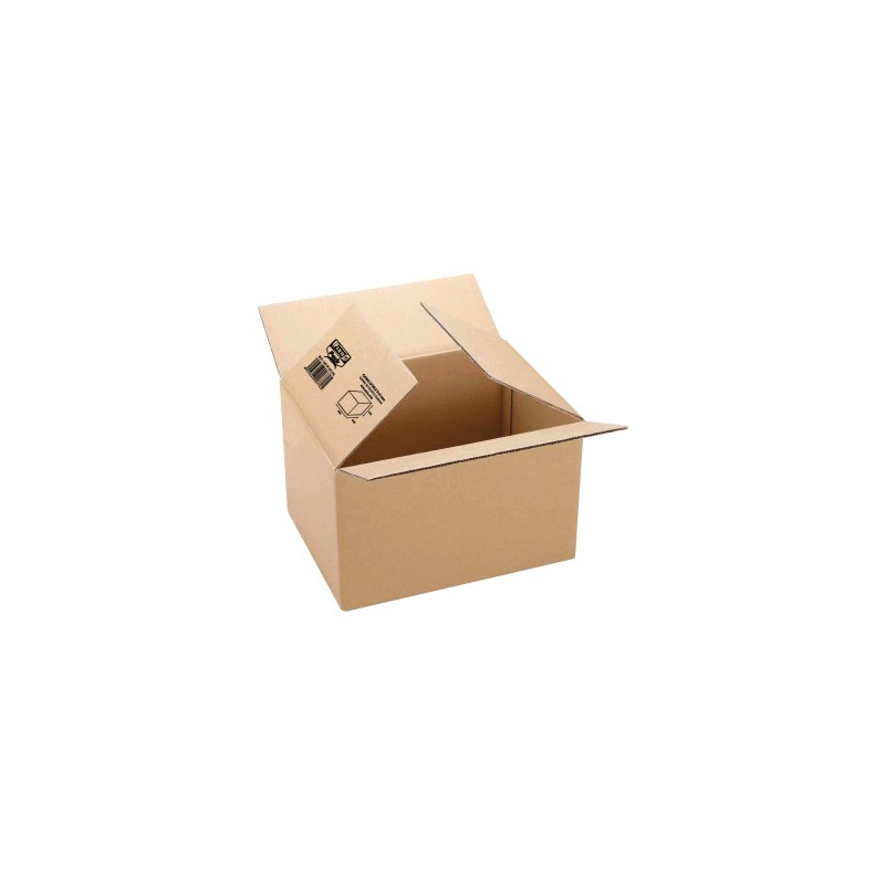 11893-CAJA CARTON EMBALAJE 260X210X100MM MARRON CANAL 3MM FIXO 18101