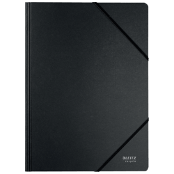 11956-CARPETA DE CARTON CON GOMAS Y SIN SOLAPAS A4 RECYCLE 100% NEGRO LEITZ 39080095