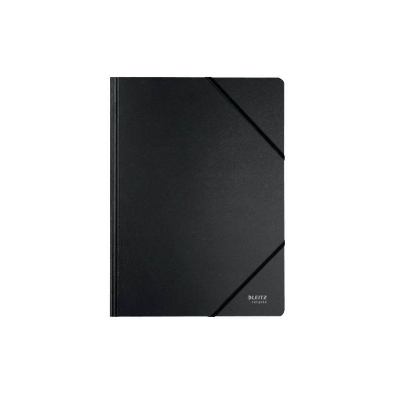11956-CARPETA DE CARTON CON GOMAS Y SIN SOLAPAS A4 RECYCLE 100% NEGRO LEITZ 39080095