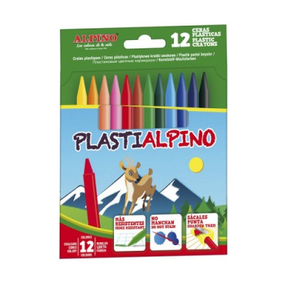 ESTUCHE 12 CERAS PLASTIALPINO ALPINO PA000012