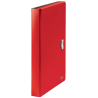 11994-CARPETA POLIPROPILENO ACORDEON 5 POSICIONES+BOLSILLO FRONTAL BROCHE GIRATORIO A4 RECYCLE ROJO LEITZ 46240025