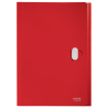 11995-CARPETA POLIPROPILENO ACORDEON 5 POSICIONES+BOLSILLO FRONTAL BROCHE GIRATORIO A4 RECYCLE ROJO LEITZ 46240025