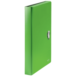 11998-CARPETA POLIPROPILENO ACORDEON 5 POSICIONES+BOLSILLO FRONTAL BROCHE GIRATORIO A4 RECYCLE VERDE LEITZ 46240055