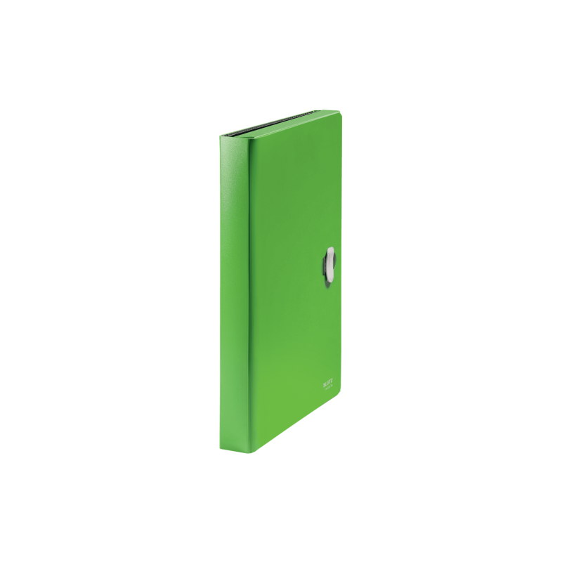 11998-CARPETA POLIPROPILENO ACORDEON 5 POSICIONES+BOLSILLO FRONTAL BROCHE GIRATORIO A4 RECYCLE VERDE LEITZ 46240055