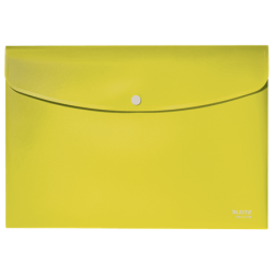 12022-SOBRES POLIPROPILENO OPACO A4 CON BROCHE BOTON RECYCLE AMARILLO LEITZ 46780015