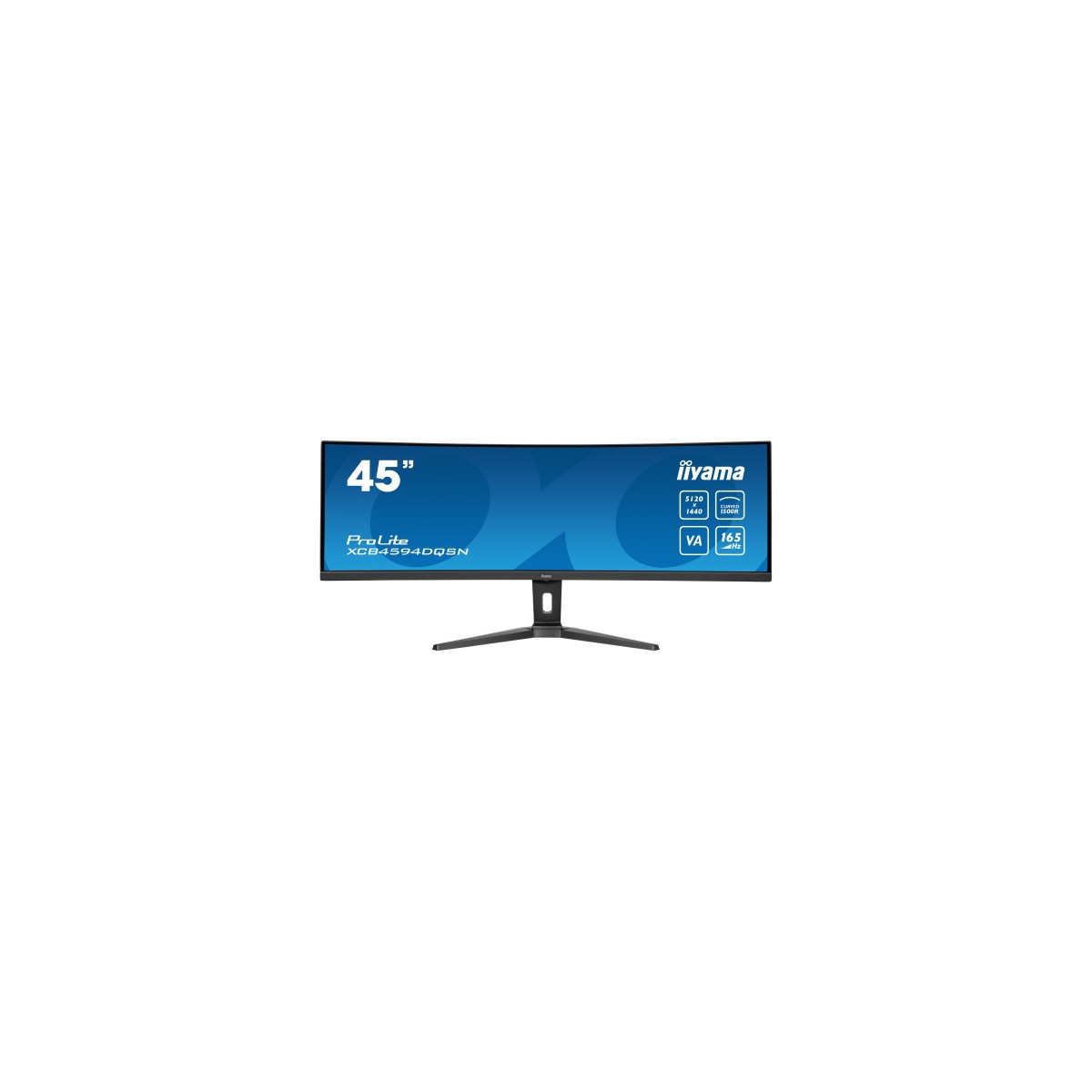 iiyama G MASTER 45LCD Curved Bus UWQHD pantalla para PC 1143 cm 45 5120 x 1440 Pixeles Dual QHD LED Negro