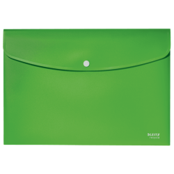 12028-SOBRES POLIPROPILENO OPACO A4 CON BROCHE BOTON RECYCLE VERDE LEITZ 46780055