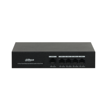 12048-(DH-PFS3005-4ET-36) DAHUA SWITCH POE 4 PUERTOS + 1