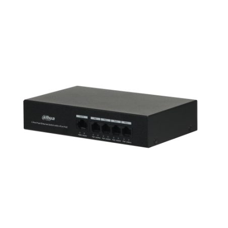 12049-(DH-PFS3005-4ET-36) DAHUA SWITCH POE 4 PUERTOS + 1