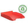 12134-BANDEJA ECOGREEN 100% RECICLADO Y RECICLABLE APILABLE DIN A4 Y FOLIO MEDIDAS 345X255X60 MM COLOR ROJO ARCHIVO 2000
