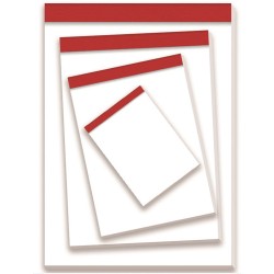 1214-BLOC DE NOTAS SIN TAPA 60 GRS. 16o (75X105MM.) 80 HOJAS LISO PACSA 18012