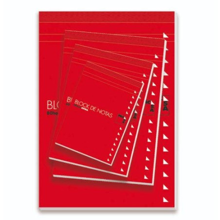 1215-BLOC DE NOTAS CON TAPA 60 GRS. FOLIO (215X310MM.) 80 HOJAS CUADRICULA 4X4 PACSA 18900
