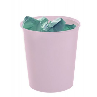 PAPELERA ECOGREEN 100 RECICLADO Y RECICLABLE ROSA PASTEL 18 LITROS 290X310 MM ARCHIVO 2000 2001 RS PS