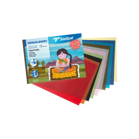 12161-BLOC 10 HOJAS MANUALIDADES PAPEL SEDA FABRIANO S0400005