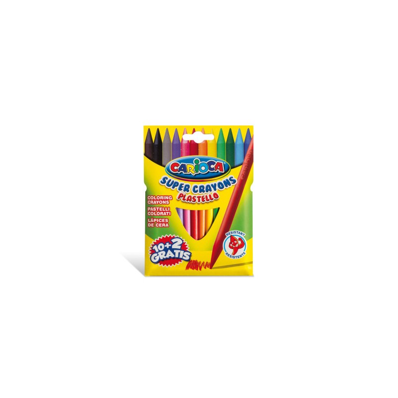 12166-CAJA CARTON 12 PLASTICERAS COLORES SURTIDOS CARIOCA 42711 12166-CAJA CARTON 12 PLASTICERAS COLORES SURTIDOS CARIOCA 42711