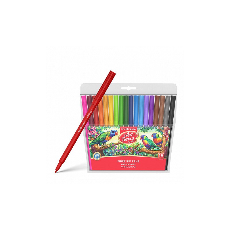 12204-CAJA 18 ROTULADORES SUPER LAVABLES COLORES SURTIDOS ARTBERRY 33051 12204-CAJA 18 ROTULADORES SUPER LAVABLES COLORES SURTIDOS ARTBERRY 33051