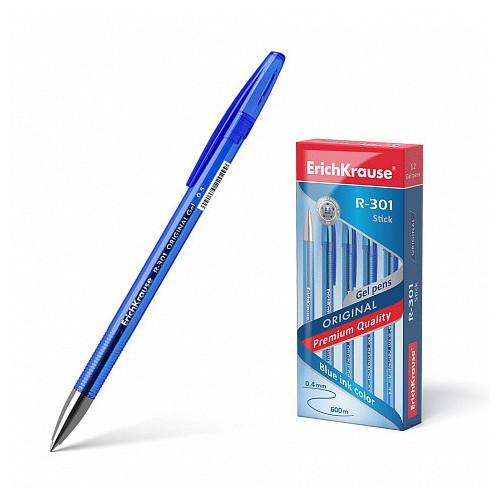 12218-BOLIGRAFO DE GEL R-301 ORIGINAL GEL 0.5, COLOR DE LA TINTA AZUL ERICH KRAUSE 40318