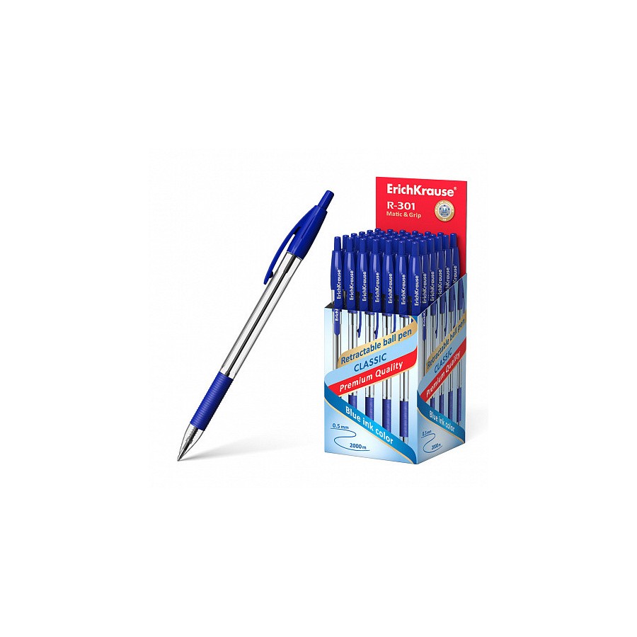 12232-BOLIGRAFO DE BOLA AUTOMATICO R-301 CLASSIC MATIC 1.0, COLOR DE LA TINTA AZUL ERICH KRAUSE 46758 12232-BOLIGRAFO DE BOLA AUTOMATICO R-301 CLASSIC MATIC 1.0, COLOR DE LA TINTA AZUL ERICH KRAUSE 46758