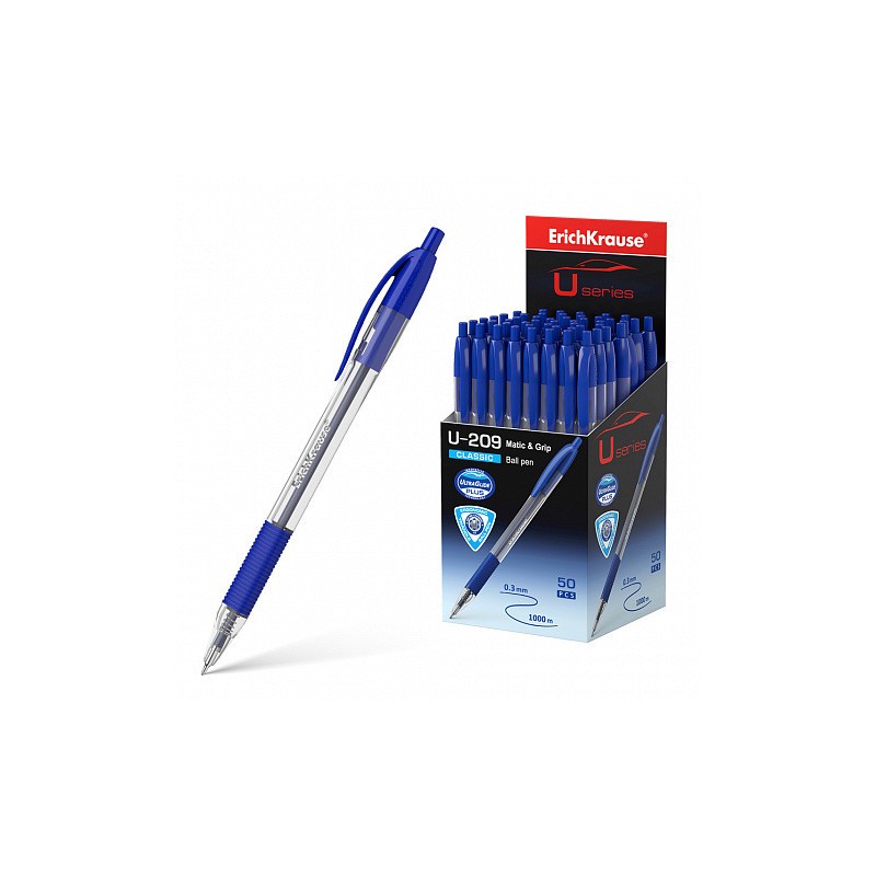 12244-BOLIGRAFO DE BOLA AUTOMATICO U-209 CLASSIC MATIC, TECNOLOGIA ULTRA GLIDE, COLOR TINTA AZUL ERICH KRAUSE 47578 12244-BOLIGRAFO DE BOLA AUTOMATICO U-209 CLASSIC MATIC, TECNOLOGIA ULTRA GLIDE, COLOR TINTA AZUL ERICH KRAUSE 47578