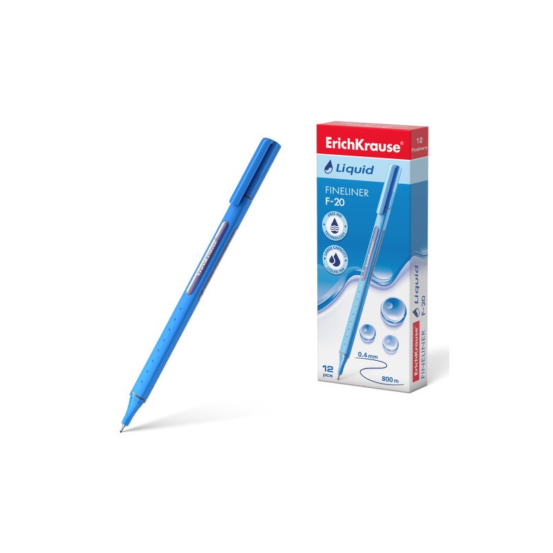 12246-FINELINER LIQUID F-20, COLOR DE LA TINTA AZUL ERICH KRAUSE 47969 12246-FINELINER LIQUID F-20, COLOR DE LA TINTA AZUL ERICH KRAUSE 47969