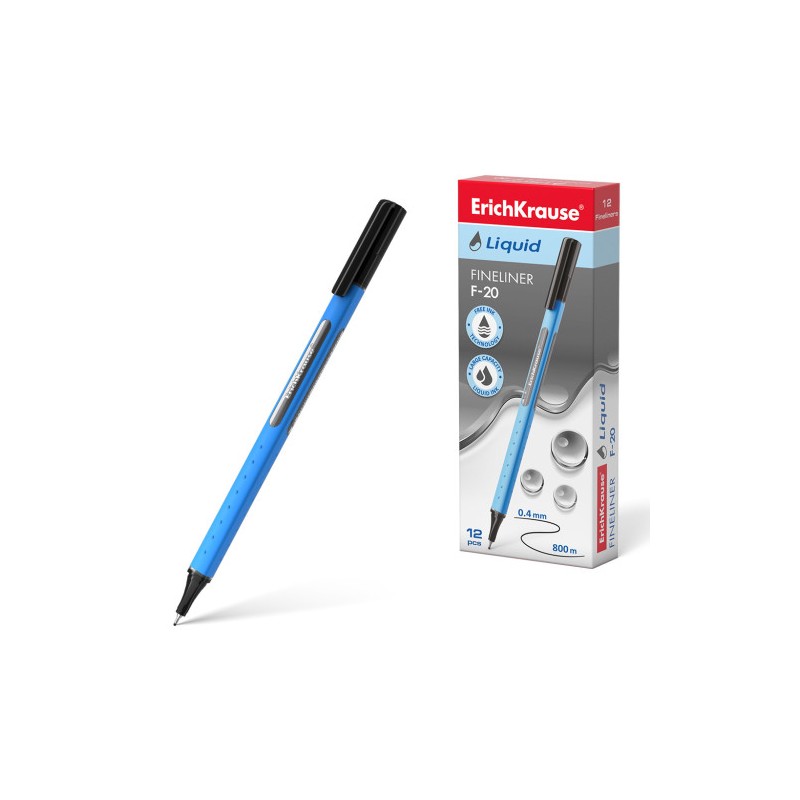 12248-FINELINER LIQUID F-20, COLOR DE LA TINTA: NEGRO ERICH KRAUSE 47970 12248-FINELINER LIQUID F-20, COLOR DE LA TINTA: NEGRO ERICH KRAUSE 47970