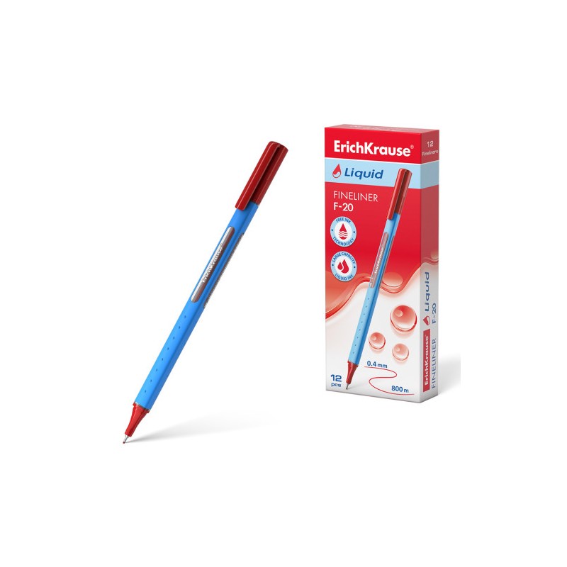 12250-FINELINER LIQUID F-20, COLOR DE LA TINTA: ROJO ERICH KRAUSE 47971 12250-FINELINER LIQUID F-20, COLOR DE LA TINTA: ROJO ERICH KRAUSE 47971
